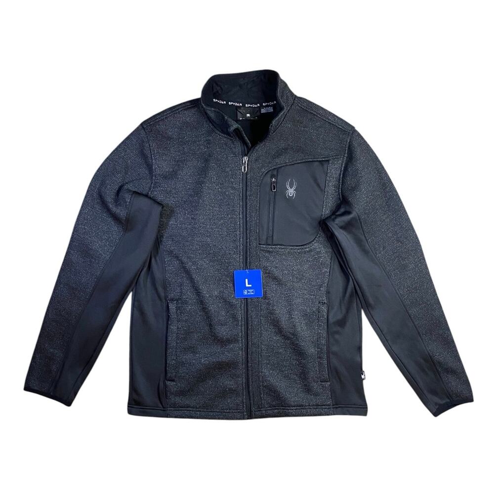 Spyder Bandit Charcoal Full Zip Jacket NWT - L